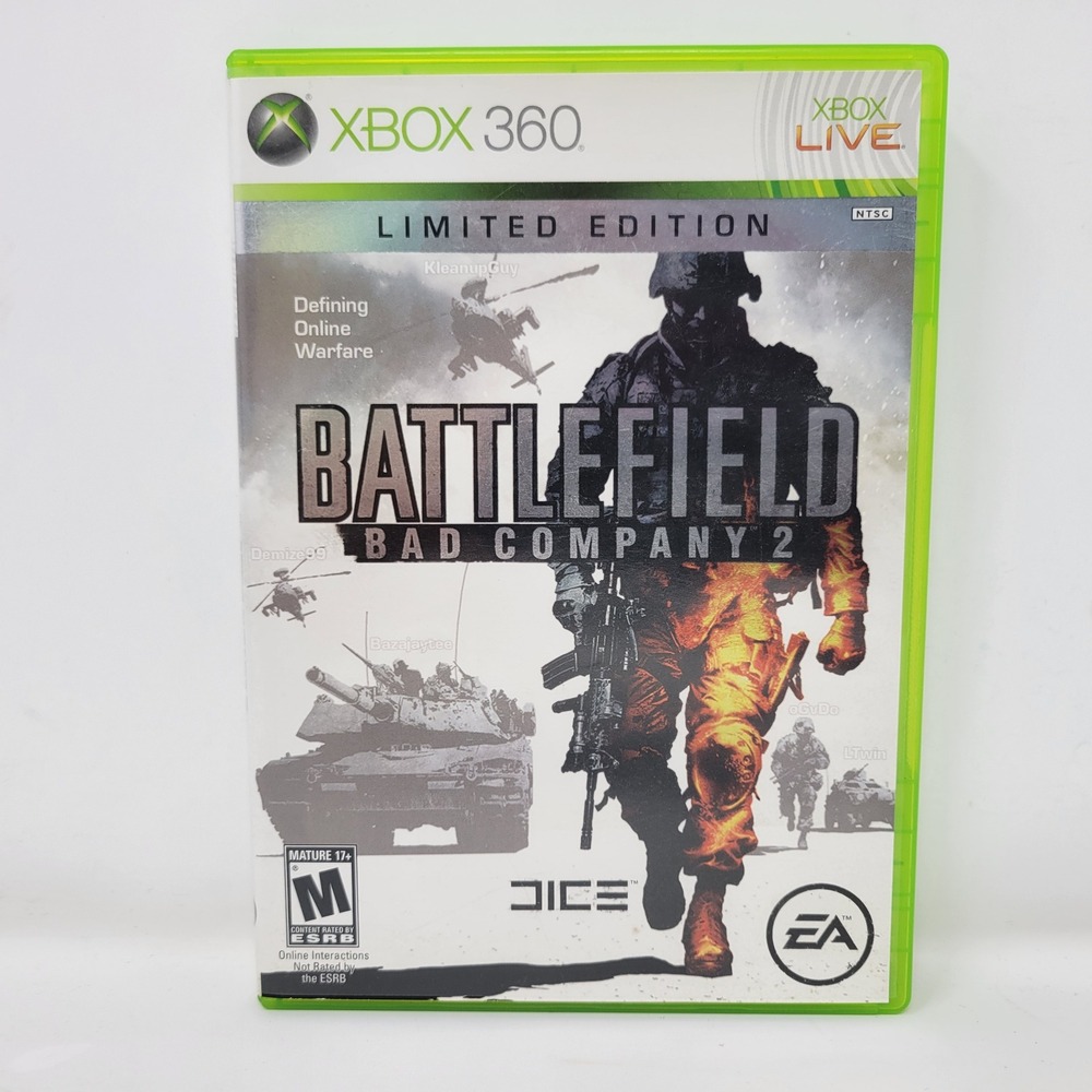 Battlefield Bad Company 2 Limited‎ Edition Microsoft Xbox 360 EA DICE FPS Game